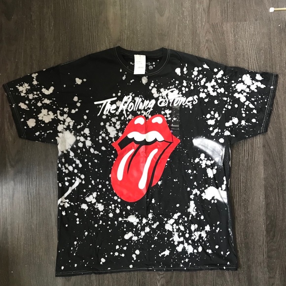 Rolling stones paint splatter shirt Clearance